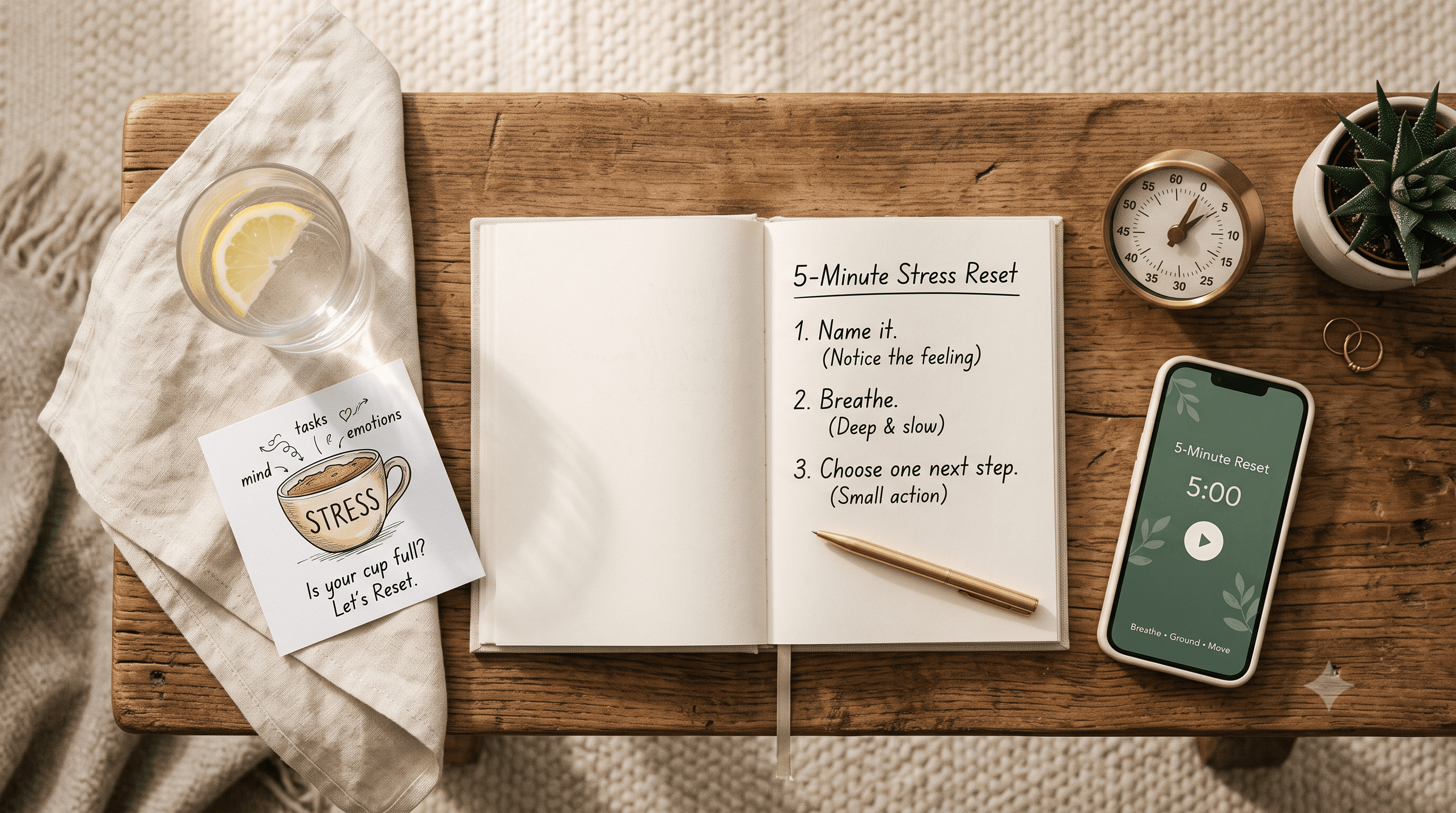 A 5-Minute Stress Reset I Built With — and Tested On — Myself